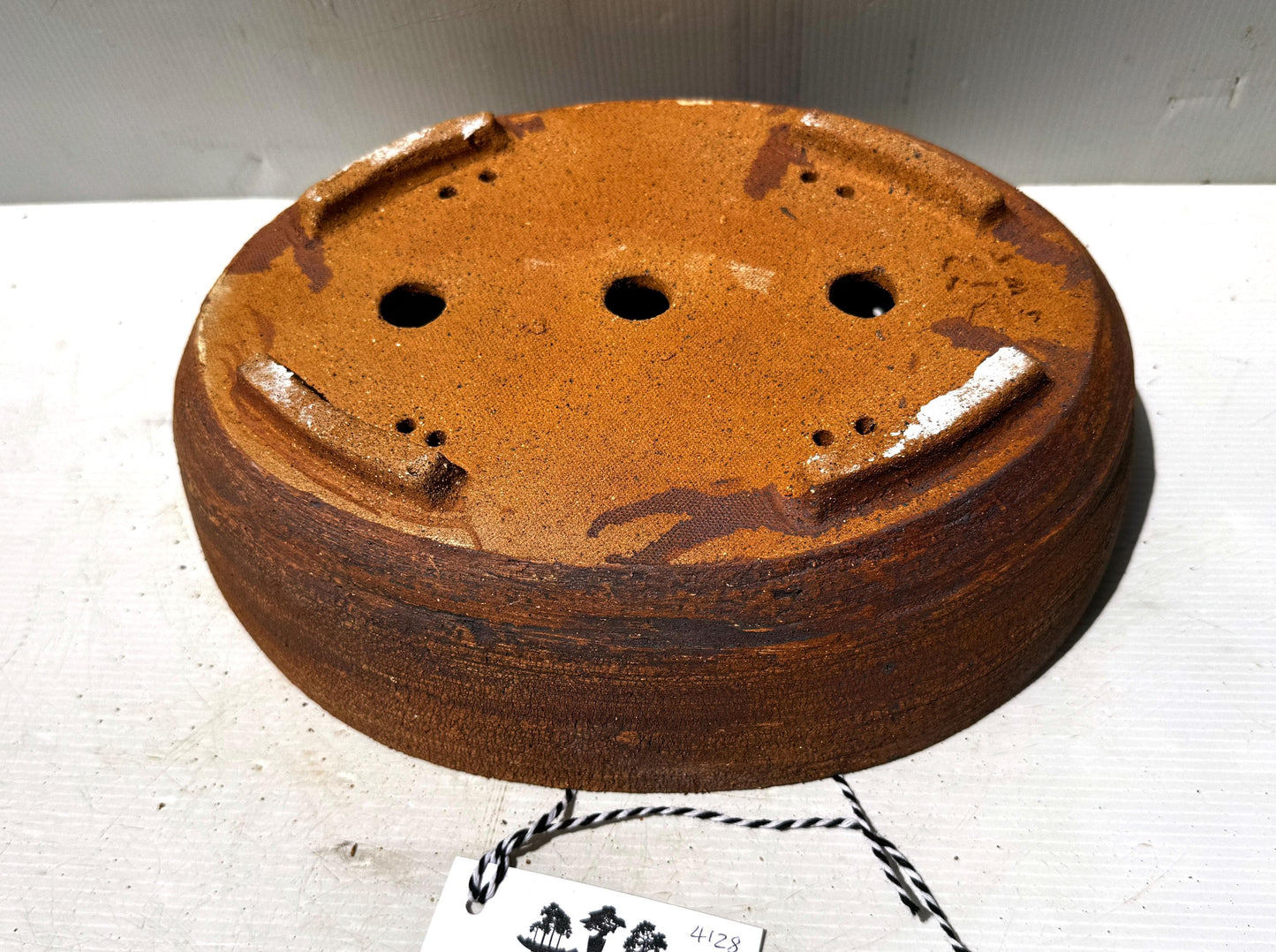Oval 34cm Brown Stoneware Unglazed Bonsai Pot