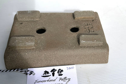 Rectangular 20cm Brown Stoneware Smooth Unglazed Bonsai Pot