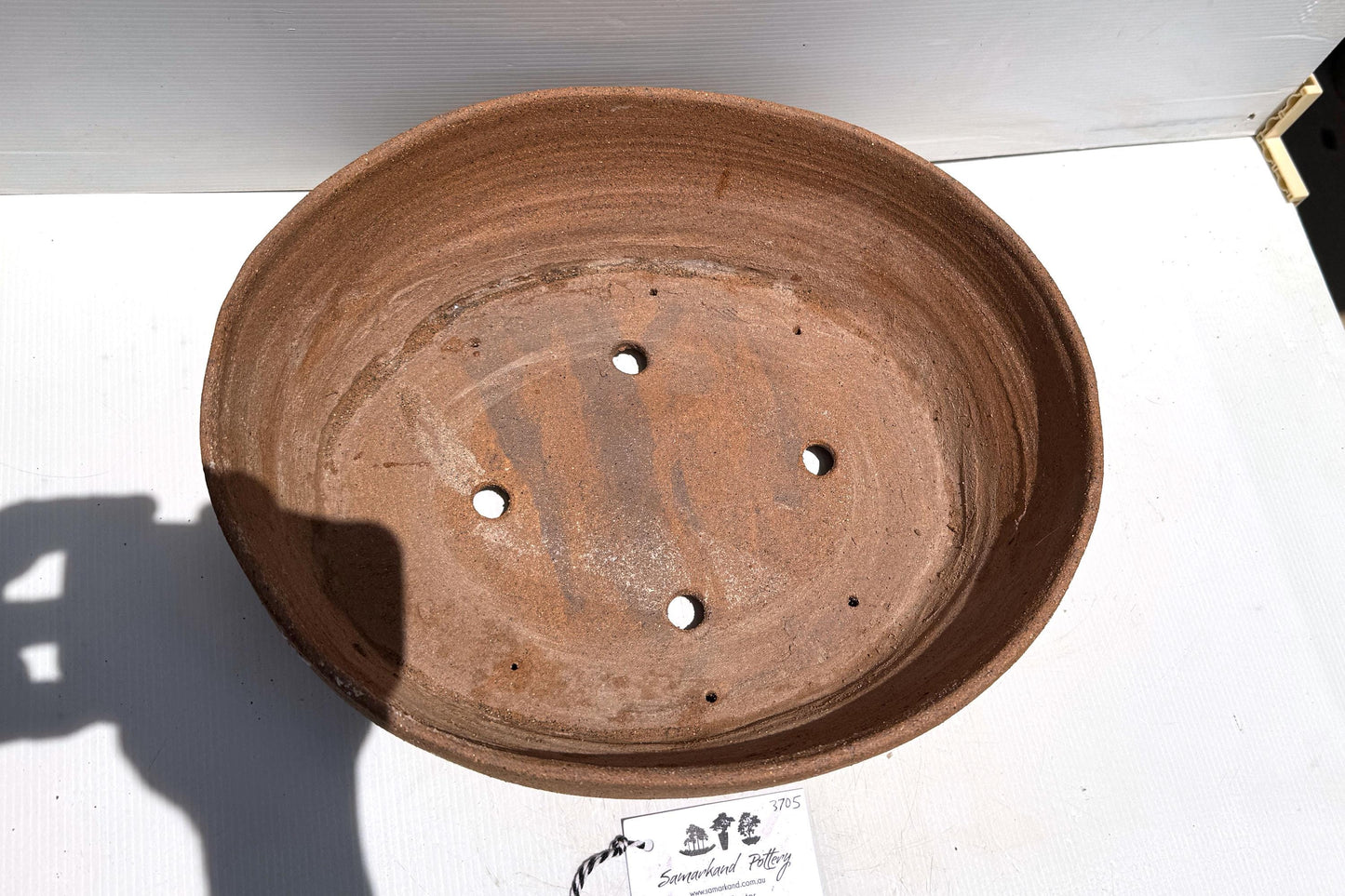 Oval 40cm Stoneware Smooth Finish Unglazed Bonsai Pot