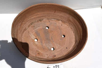 Oval 40cm Stoneware Smooth Finish Unglazed Bonsai Pot