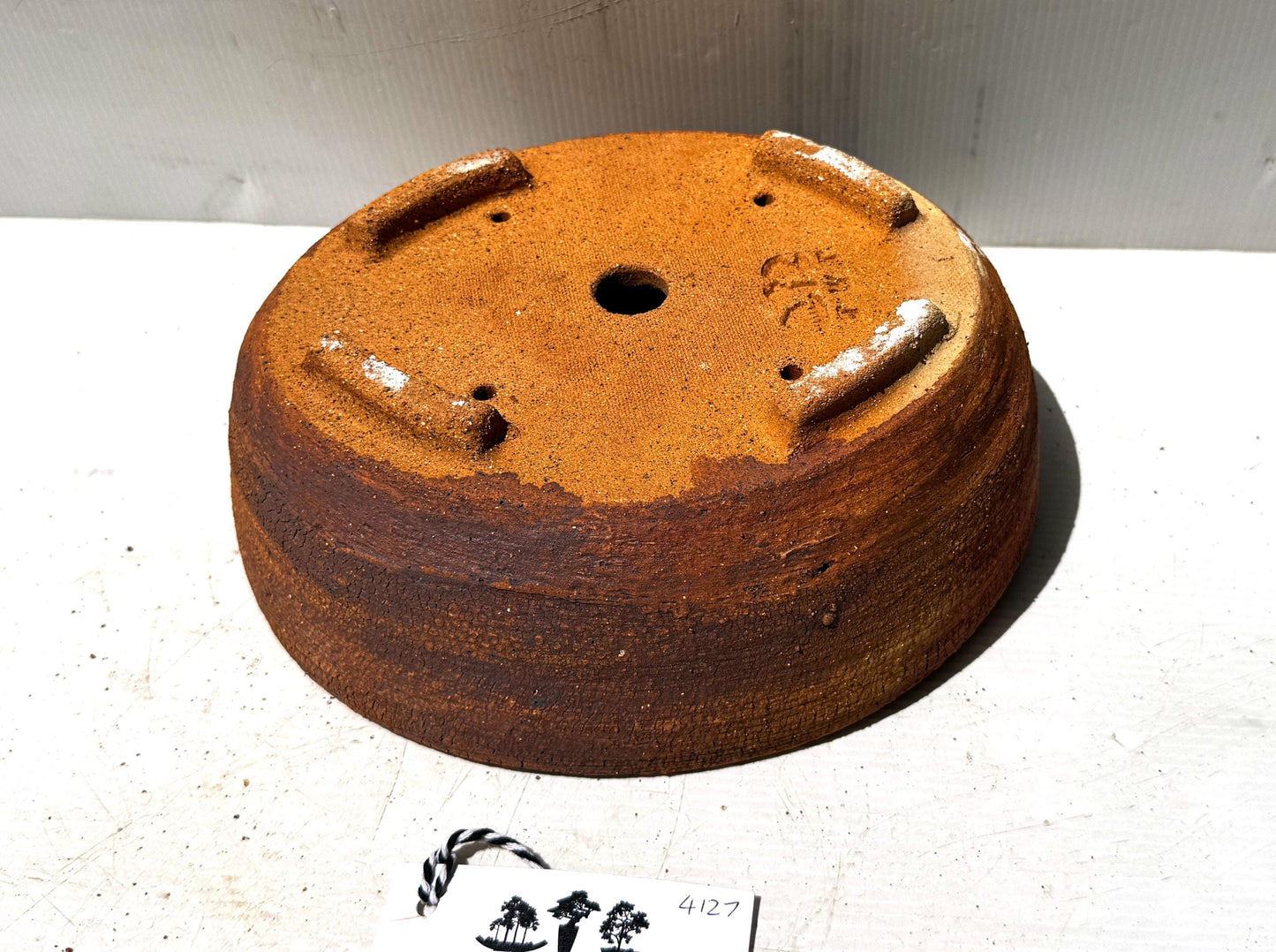 Oval 25cm Brown Stoneware Unglazed Bonsai Pot