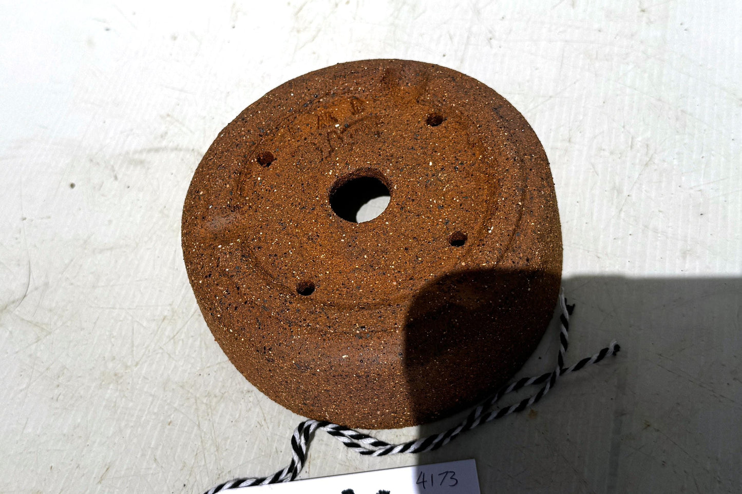 Round 13cm Brown Smooth Stoneware Bonsai Pot