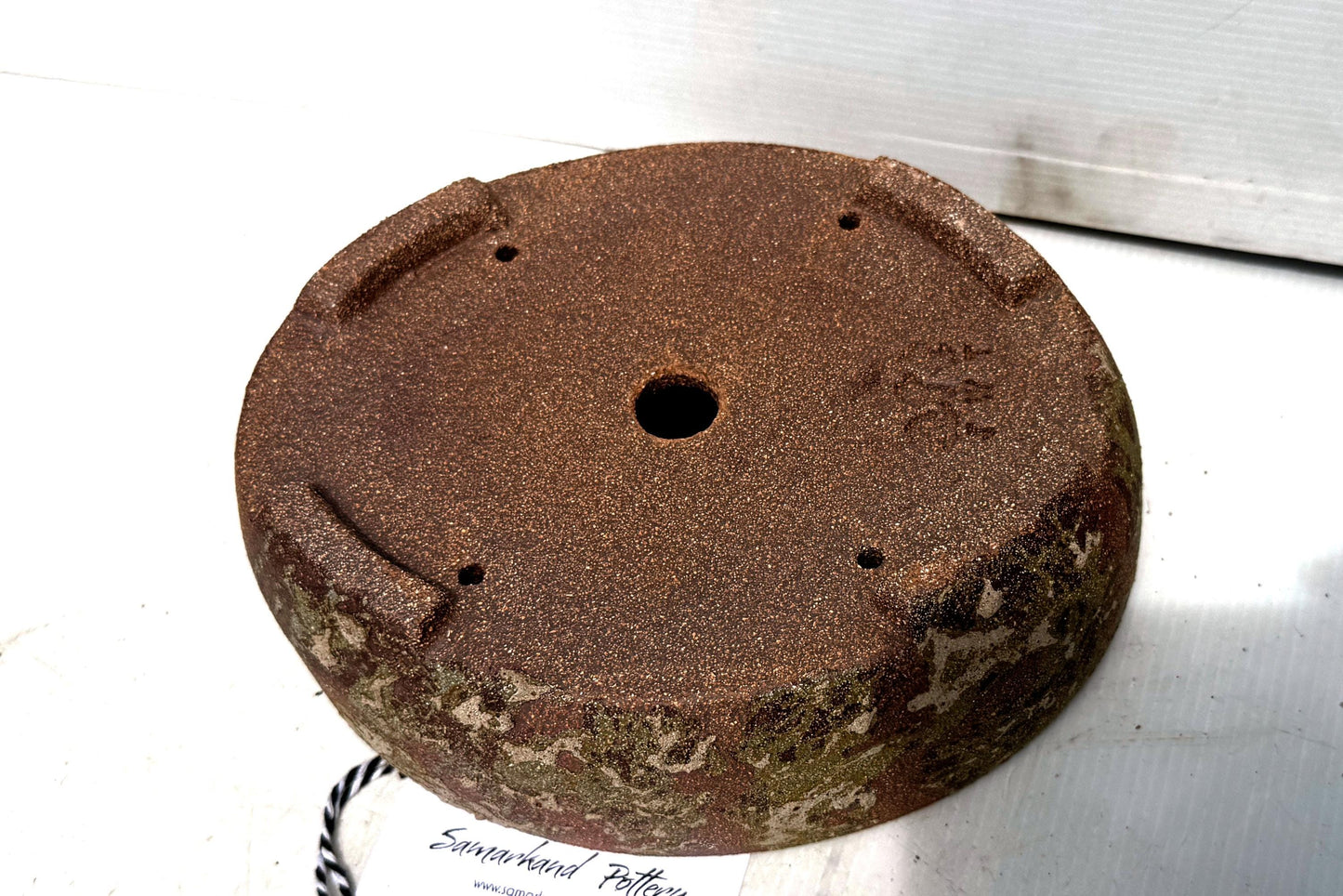 Oval 22.5cm Brown Woodash Smooth Finish Stoneware Bonsai Pot