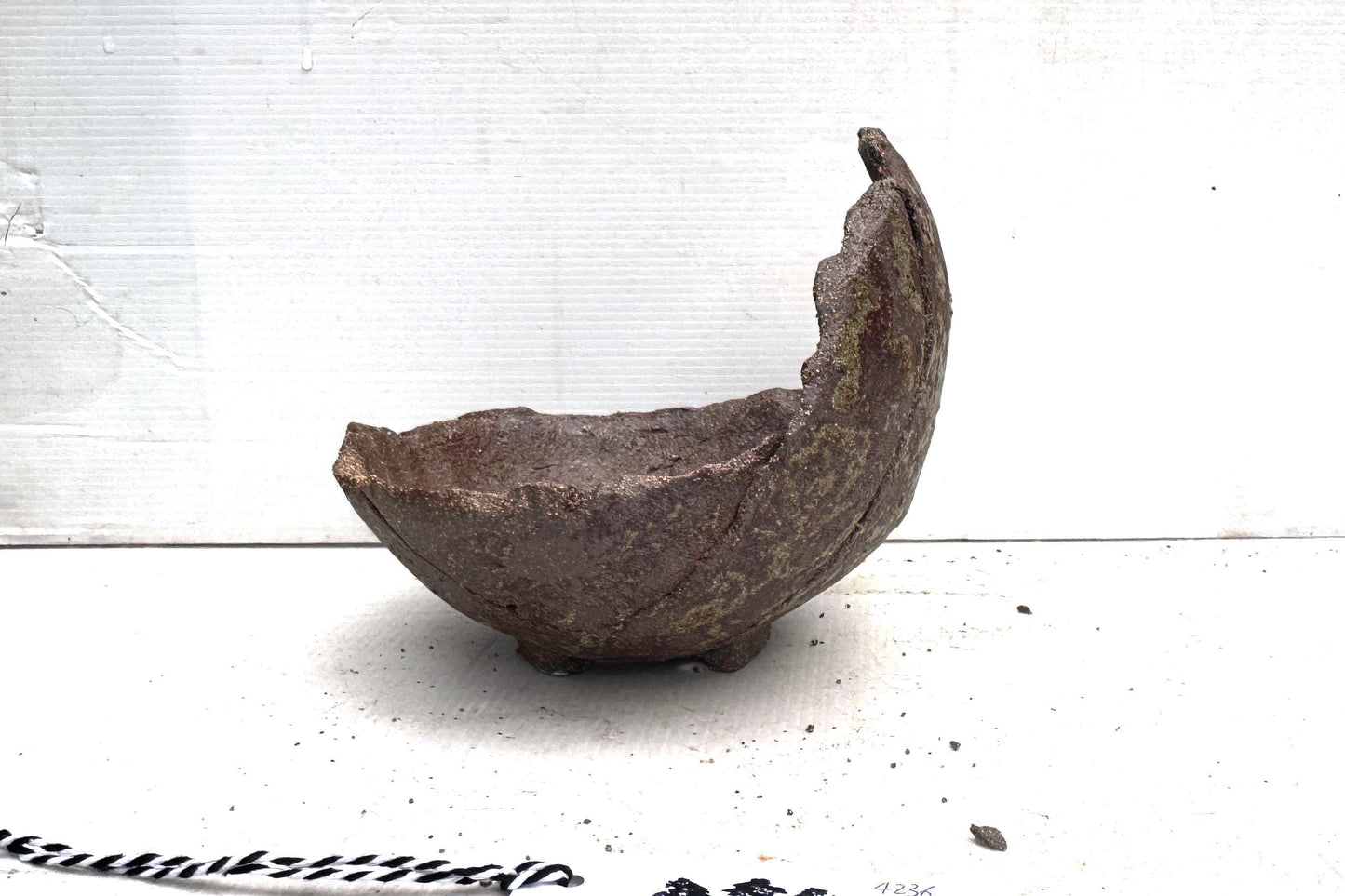 Moon 16.5cm Brown Stoneware Bonsai Pot