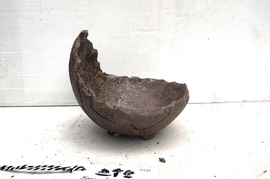 Moon 16.5cm Brown Stoneware Bonsai Pot