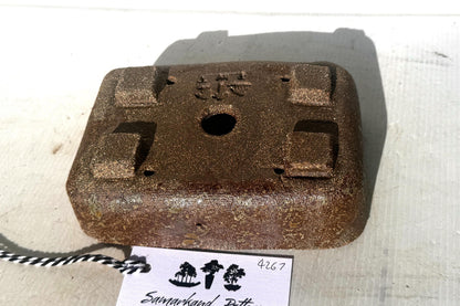 Rectangular 17.5cm Brown Stoneware Woodash Bonsai Pot