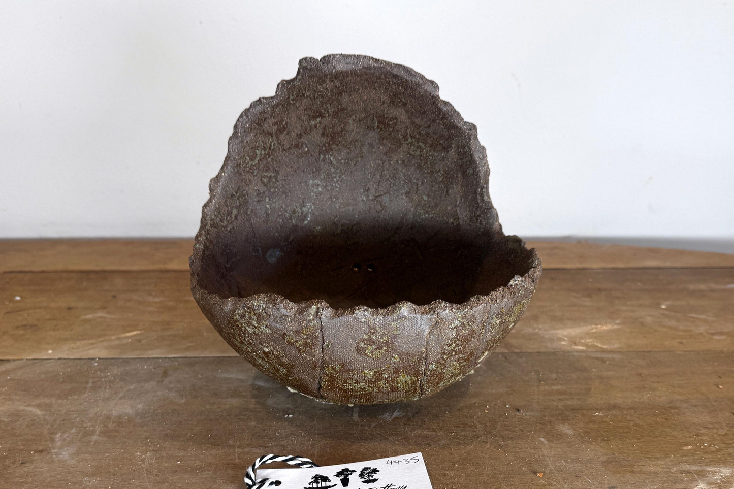Moon 23cm Brown Stoneware Bonsai Pot
