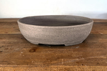 Oval 28cm Stoneware Smooth Finish Unglazed Bonsai Pot