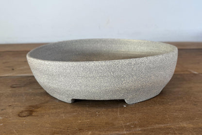 Oval 23.5cm Stoneware Smooth Finish Unglazed Bonsai Pot