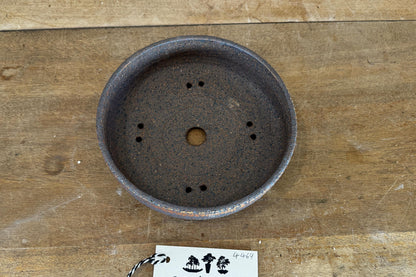Round 17.5cm Brown Stoneware Unglazed Bonsai Pot