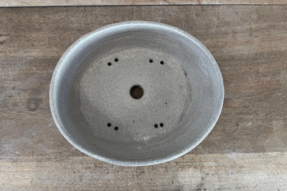 Oval 22cm Stoneware Smooth Finish Unglazed Bonsai Pot