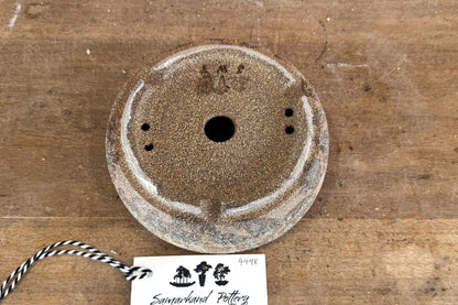 Round 16cm Brown Smooth Stoneware Woodash Bonsai Pot