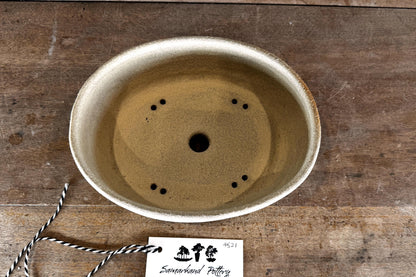 Oval 22.5cm Stoneware Smooth Finish Unglazed Bonsai Pot